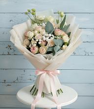 Букет цветов из:  Розы и Лизиантусы в Духовницкое