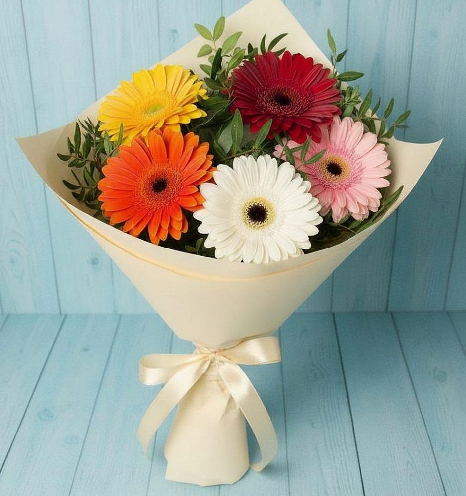 Букет цветов из: Герберы в Духовницкое