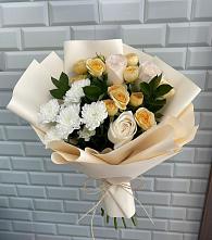 Букет цветов из:  Розы и Хризантемы #REPLACE_PRED# Духовницкое