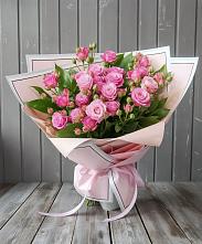 Букет Розовый кустик в Духовницкое
