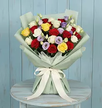 Букет цветов из:  Розы в Духовницкое