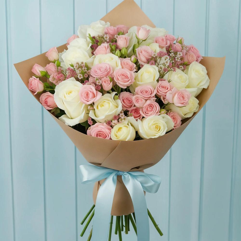 Букет цветов из: Розы в Духовницкое