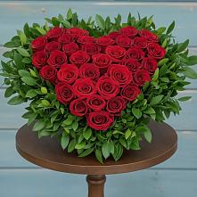 Цветочная композиция из Розы в виде сердца в Духовницкое