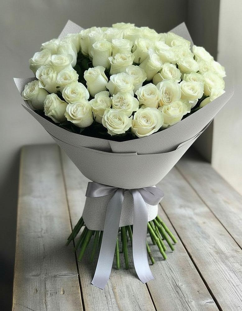 Букет 35 Белых роз в Духовницкое