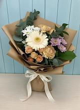 Букет цветов из:  Герберы и Хризантемы в Духовницкое