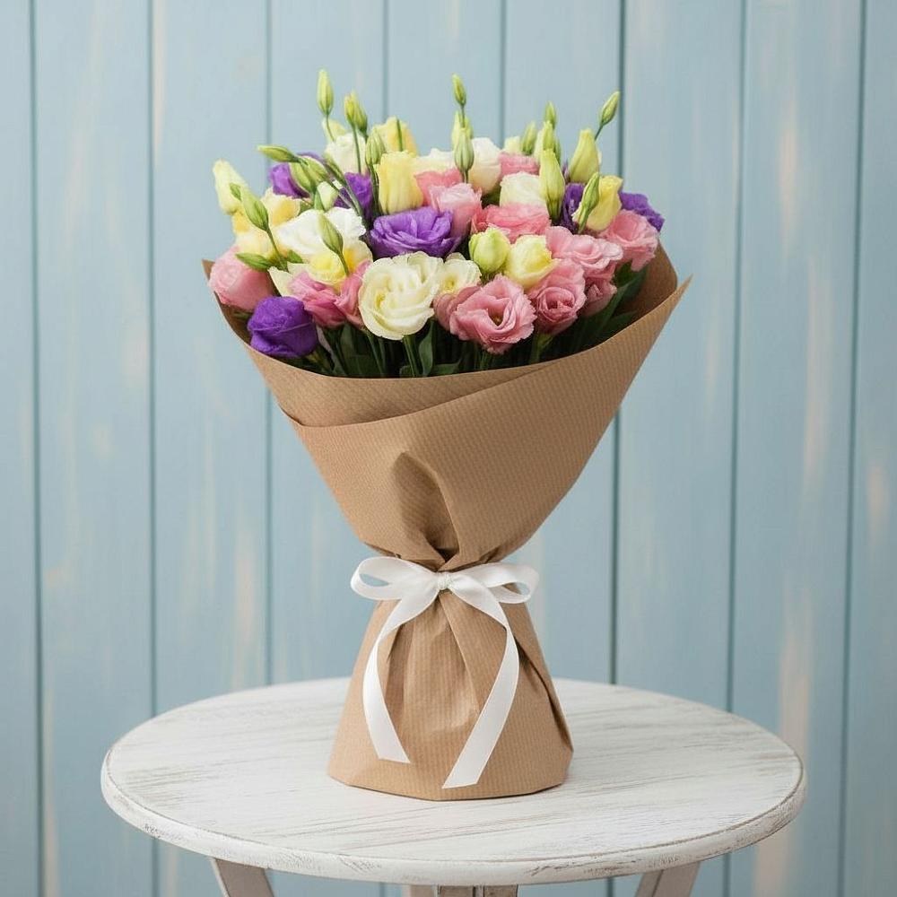 Букет цветов из: Лизиантусы в Духовницкое