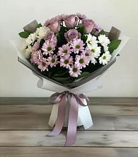 Букет цветов из:  Хризантемы и Розы #REPLACE_PRED# Духовницкое