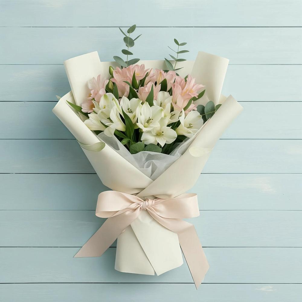 Букет цветов из: Альстромерии в Духовницкое