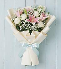 Букет цветов из:  Лилии в Духовницкое