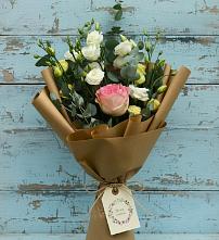 Букет цветов из:  Розы и Лизиантусы в Духовницкое