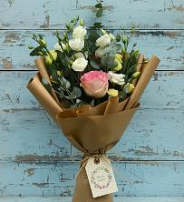 Букет цветов из:  Розы и Лизиантусы в Духовницкое