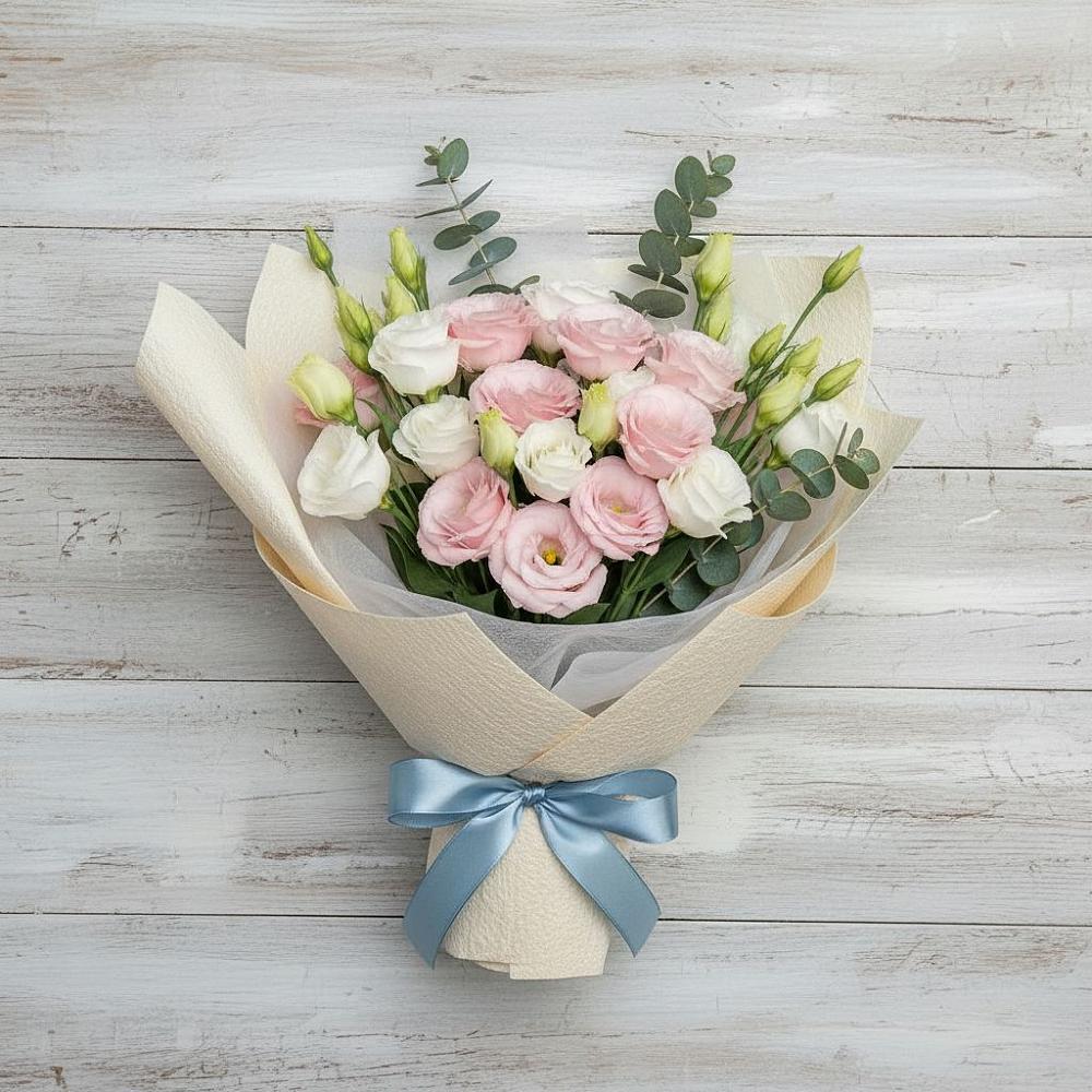 Букет цветов из: Лизиантусы в Духовницкое